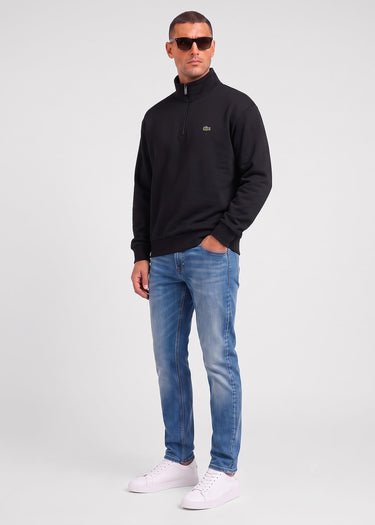 Lacoste Truien Quarter zip fleece sweatshirt - black