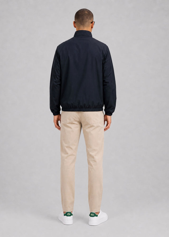 Lacoste Jackets Water repellent track jacket - blackbird