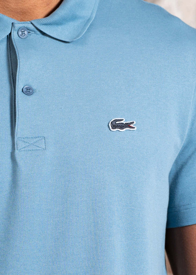 Lacoste Polos Short sleeved ribbec collar polo shirt - limestone
