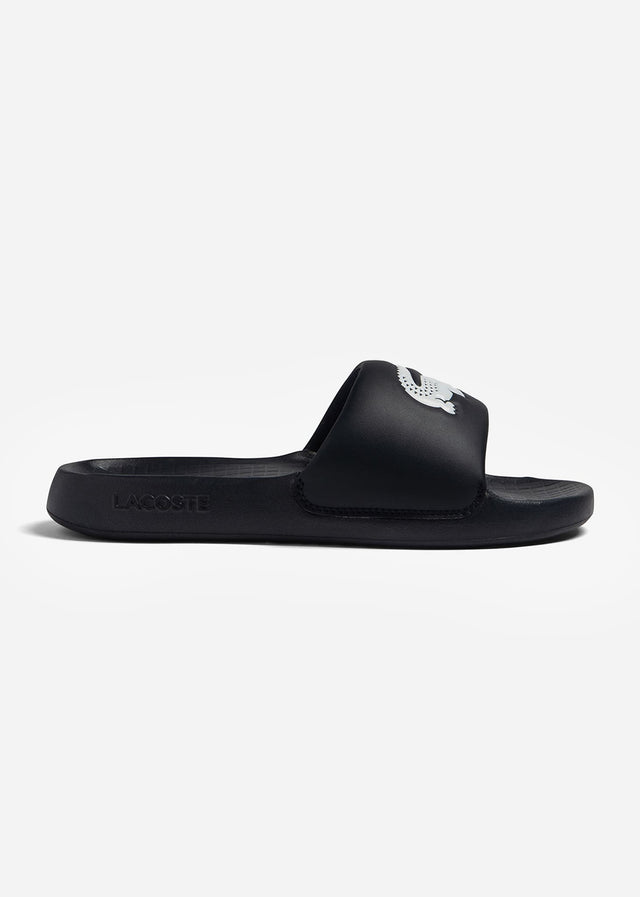 Lacoste Sliders Serve Slide - black white