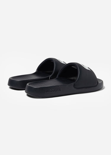 Lacoste Slippers Serve Slide - black white