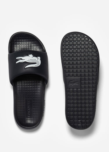 Lacoste Slippers Serve Slide - black white