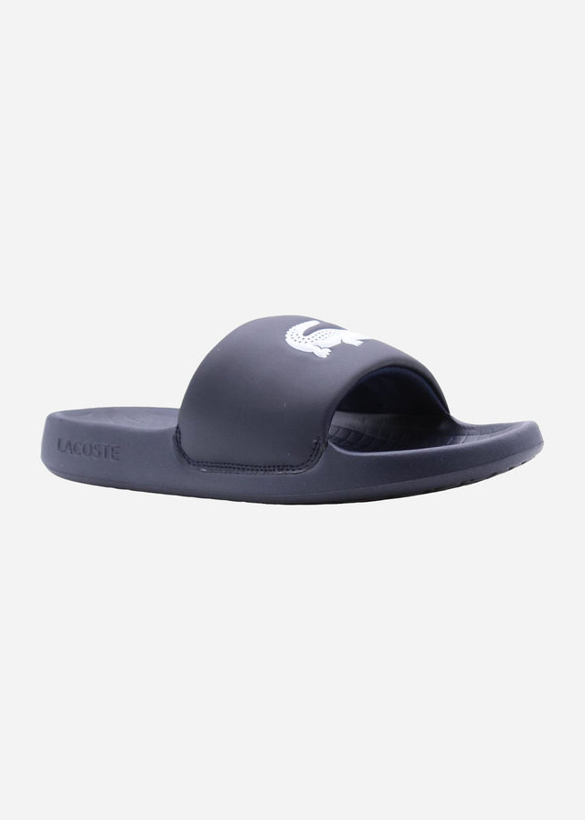 Lacoste Sliders Serve Slide - navy white