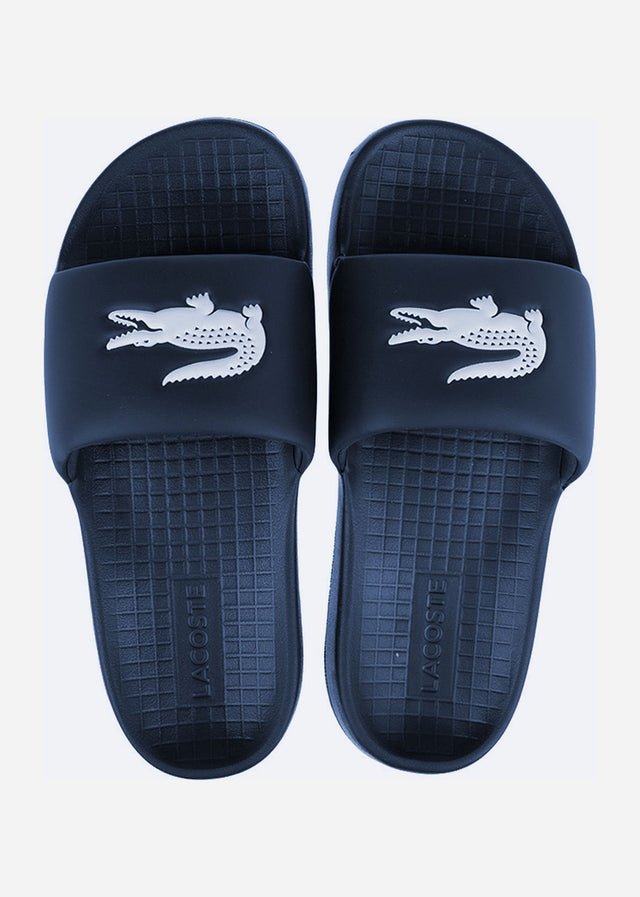 Lacoste Sliders Serve Slide - navy white