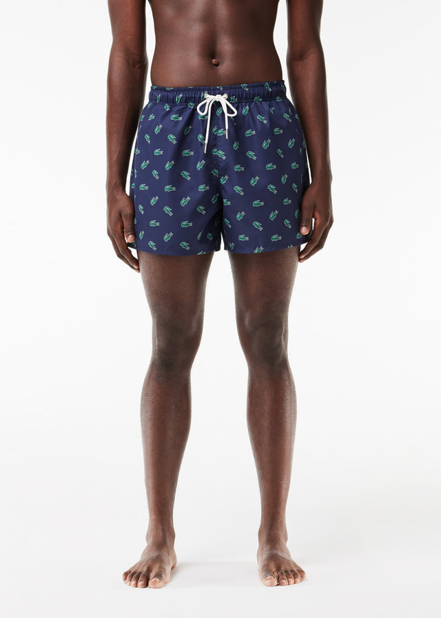 Lacoste Swimwear Swimming trunks all over print - navy blue multico