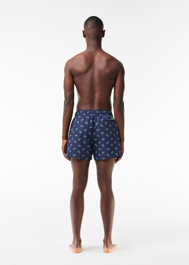 Lacoste Swimwear Swimming trunks all over print - navy blue multico