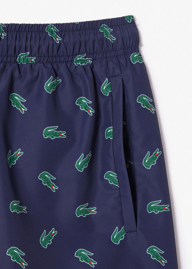 Lacoste Swimwear Swimming trunks all over print - navy blue multico