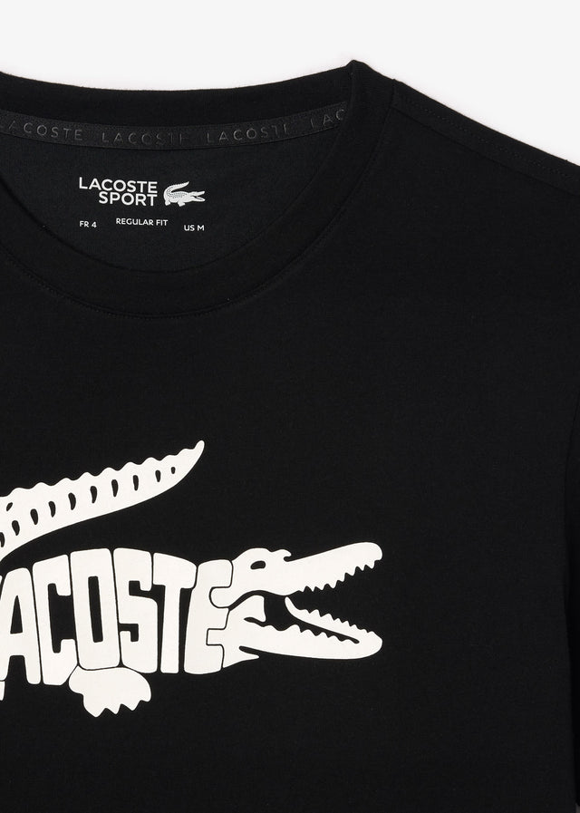 Lacoste T-shirts Tee logo - black white