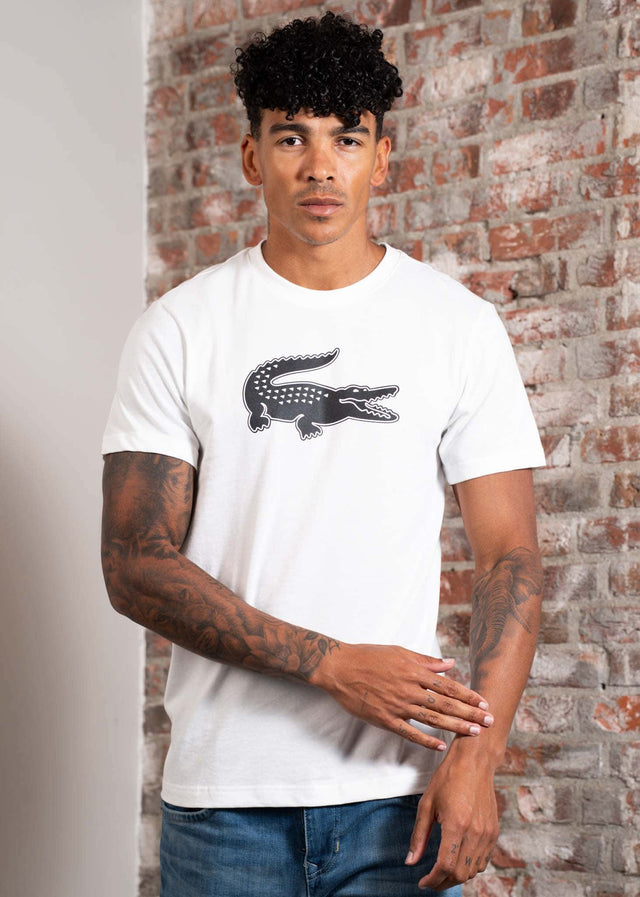 Lacoste T-shirts Lacoste logo t-shirt - white black