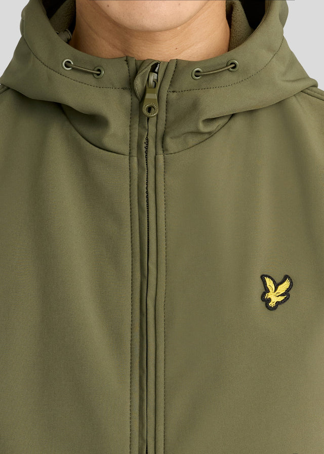 Lyle & Scott Jackets Fleece back softshell jacket - true olive