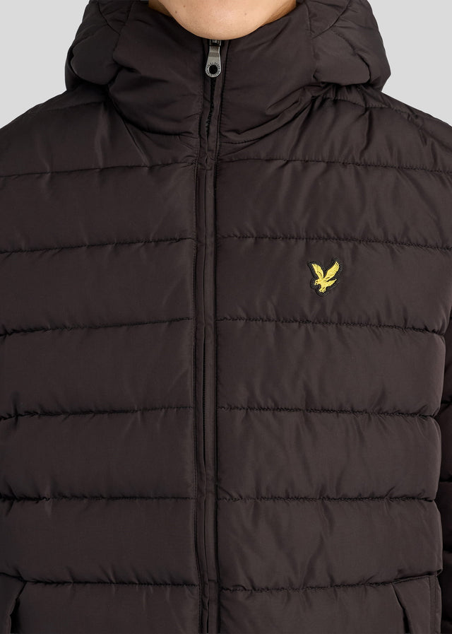 Lyle & Scott Jackets Hooded quilted jacket - jet black