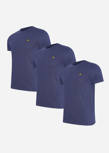 Lyle & Scott T-shirts Crew neck t-shirt - navy 3 pack