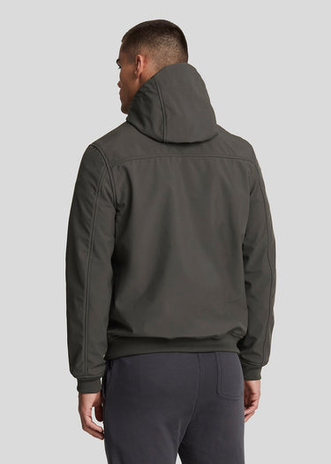 Lyle & Scott Jassen Fleece back softshell jacket - gunmetal