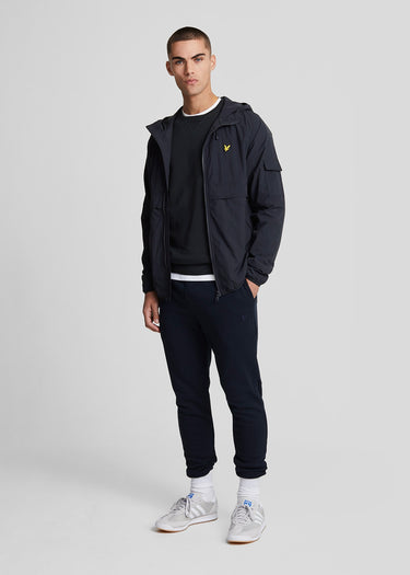 Lyle & Scott Jassen Hooded windbreaker jacket - dark navy