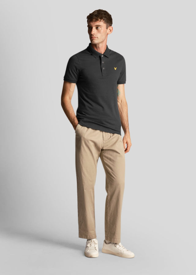 Lyle & Scott Polos Plain polo shirt - gunmetal