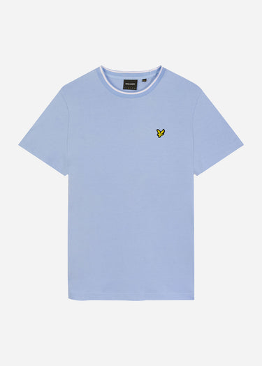 Lyle & Scott T-shirts Tipped t-shirt - light blue white