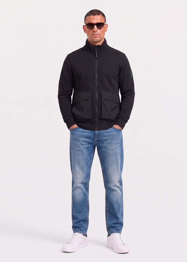 Marshall Artist Cardigans Streatham f z sweat - black