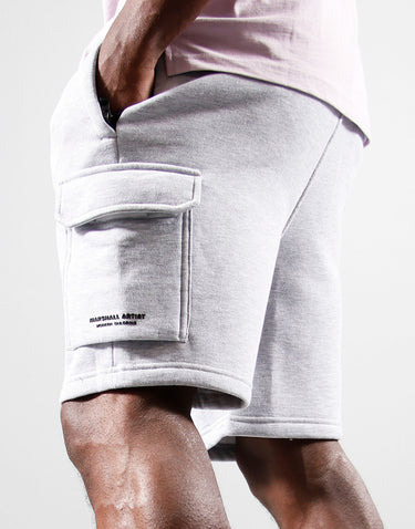 Marshall Artist Korte Broeken Siren cargo short - grey marl