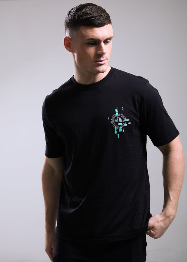 Marshall Artist T-shirts Glitch theory back print t-shirt - black
