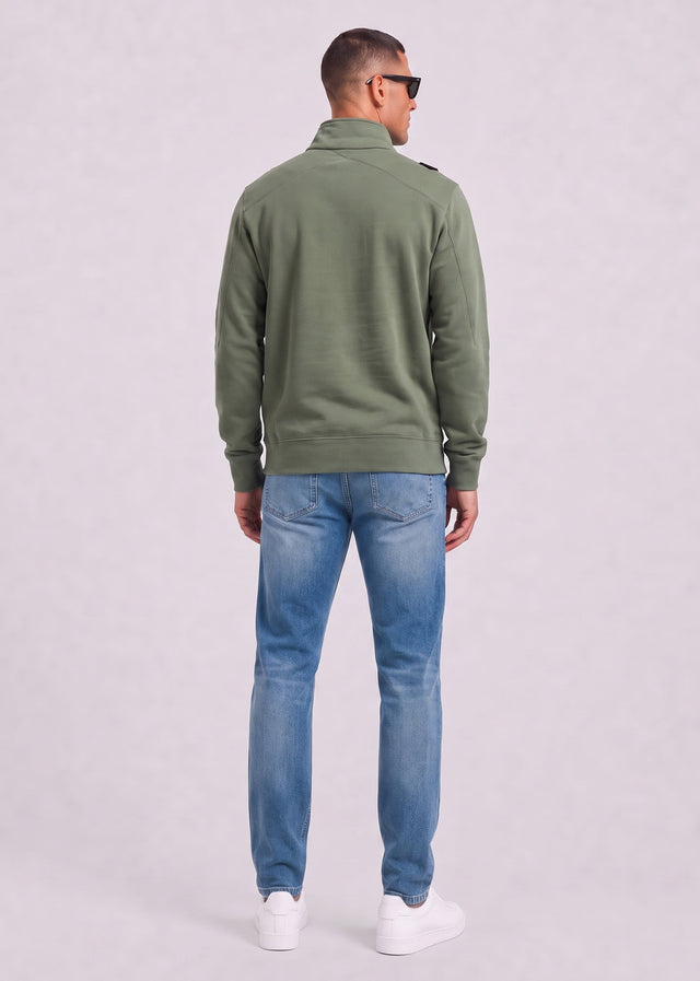 MA.Strum Sweaters Training quarter zip sweatshirt - bronze green