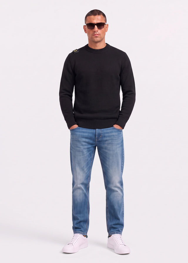 MA.Strum Sweaters Oka crew sweater - black