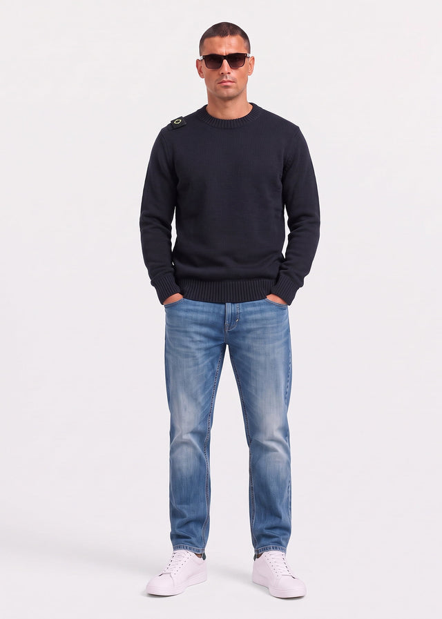 MA.Strum Sweaters Oka crew sweater - dark navy