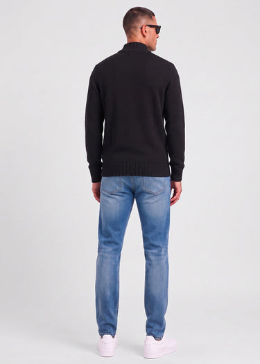 MA.Strum Truien Sarl quarter zip sweater - black