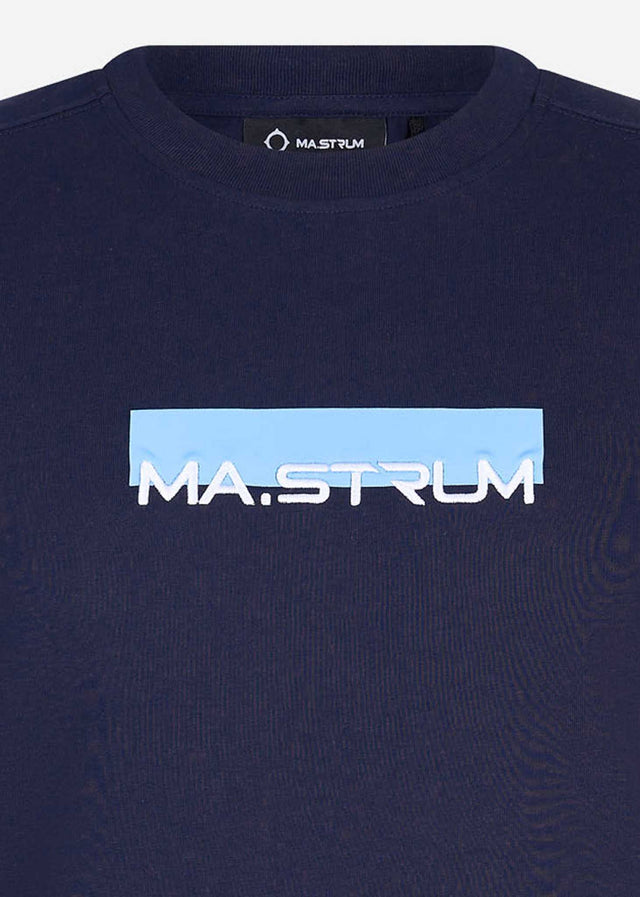 MA.Strum T-shirts MA.Strum block print tee - ink navy