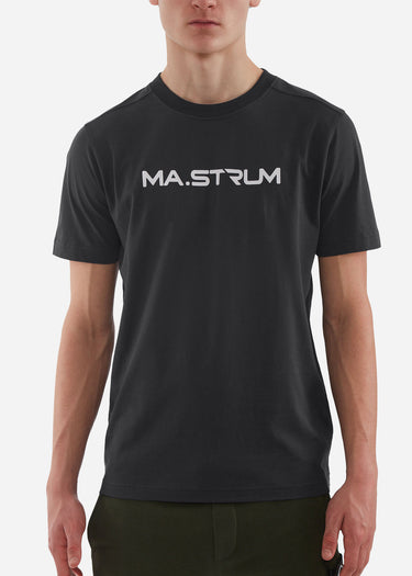 MA.Strum T-shirts MA.Strum chest print tee - jet black