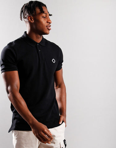 MA.Strum Polo's SS pique polo - jet black