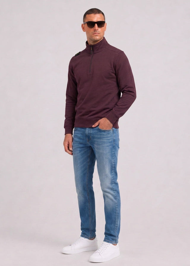 MA.Strum Sweaters Training quarter zip sweatshirt - wine