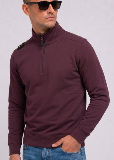 MA.Strum Truien Training quarter zip sweatshirt - wine