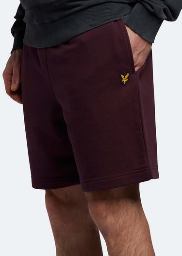 Lyle & Scott Korte Broeken Sweat short - burgundy