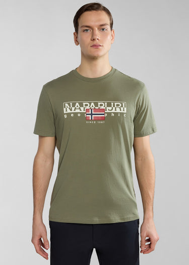 Napapijri T-shirts Aylmer t-shirt - green lichen