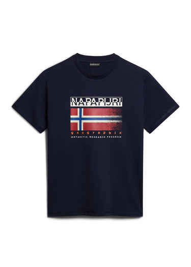 Napapijri T-shirts Kreis t-shirt - blue marine