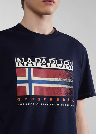 Napapijri T-shirts Kreis t-shirt - blue marine