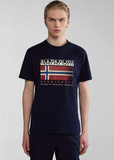 Napapijri T-shirts Kreis t-shirt - blue marine