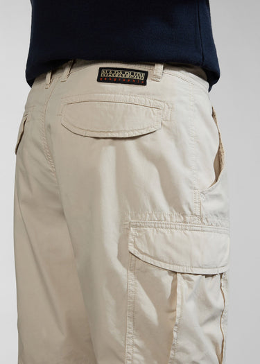 Napapijri Korte Broeken Noto 2.0 short - beige silvr