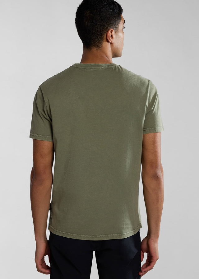 Napapijri T-shirts Selbas t-shirt - green lichen