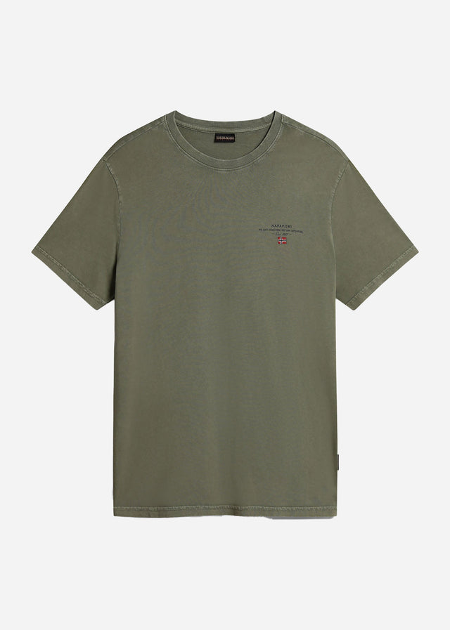 Napapijri T-shirts Selbas t-shirt - green lichen