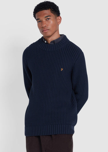 Farah Truien Sweater burlington fisherman - true navy