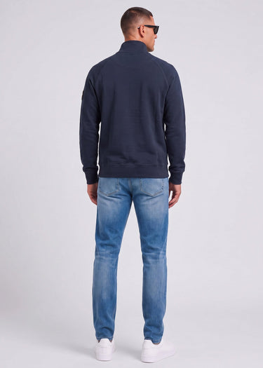 Marshall Artist Truien Siren quarter zip sweat - navy