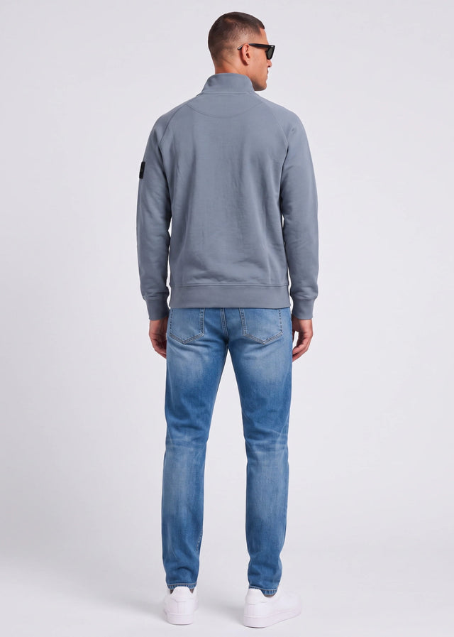 Marshall Artist Sweaters Siren quarter zip sweat - storm grey