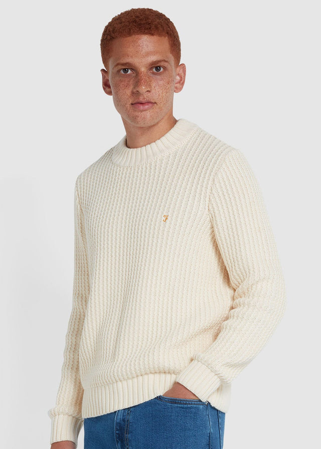 Farah Sweaters Sweater burlington fisherman - cream