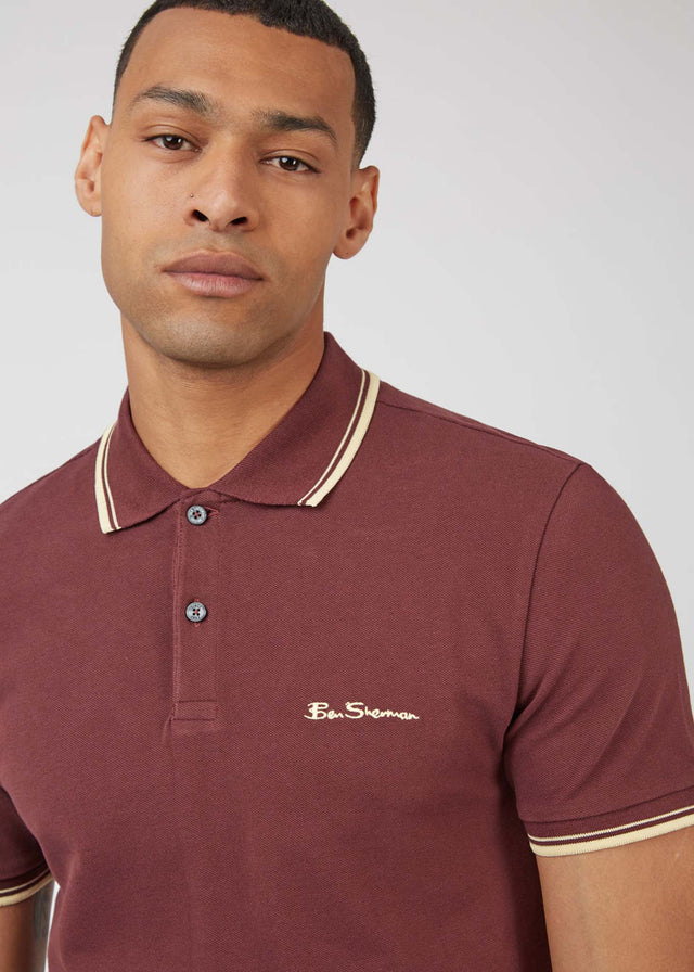 Ben Sherman Polos Signature polo - aubergine