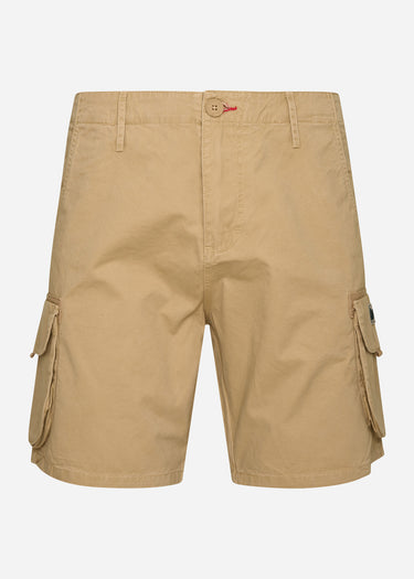 Peaceful Hooligan Korte Broeken Bunker shorts - stone