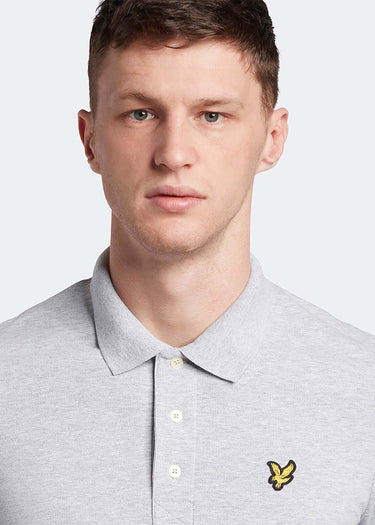 Lyle & Scott Polo's Plain polo shirt - light grey marl