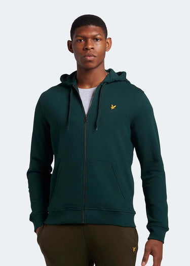 Lyle & Scott Vesten Zip through hoodie - dark green