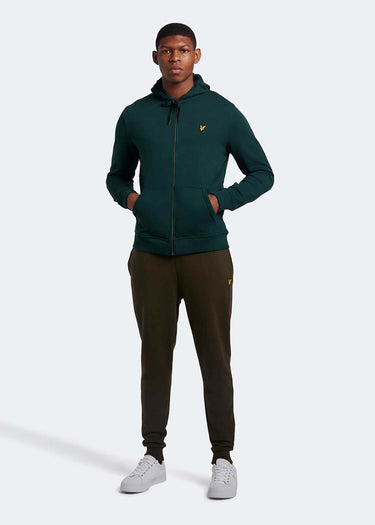 Lyle & Scott Vesten Zip through hoodie - dark green