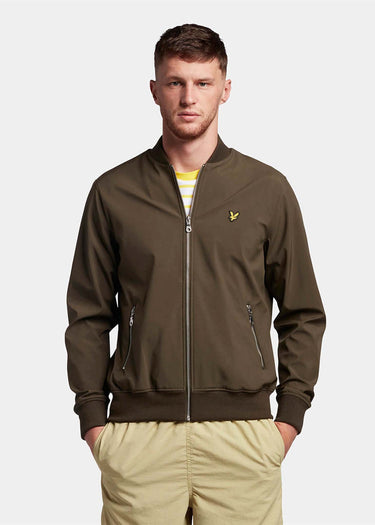 Lyle & Scott Jassen Softshell bomber jacket - olive
